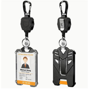 Badge Reel คลิปปกบัตรเครดิตรถบัสการ์ดกรณี Retractable Badge ผู้ถือ Badge คลิป Heavy Duty ID ผู้ถือ