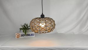 Đèn Treo Mây Đan Tay JOYINLED Phong Cách Boho Với Dây Thừng Gai Đèn Thả Có Phích Cắm Đèn Chùm LED Cho Phòng Ngủ Phòng Khách