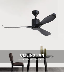 56 Inch Ceiling Fan With Remote Control Nordic Ceiling Fan Big Size 6 Speeds Inverter Moter Reversible Noiseless Industrial Ceiling Fan For Livingroom Diningroom Office Basement Gym Meetingroom