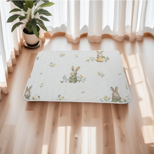 Warm Pet Sleeping Pad All Seasons Universal Dog Bed Mat Cat Nap Mat Dog House Insulation Pad Cotton Filling Non-Slip Bottom