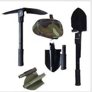 Outdoor Camping Shovel Survival Camping Spade Portable Garden Weeding Camping 4-in-1 Multi-purpose Military Portable Folding