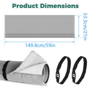 Air Conditioner Hose Cover Exhaust Hose Insulation Easy Installation Cover Universal Most 5inch to 5.9inch Exhaust Hoses Winter
