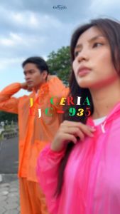 Jas Hujan Setelan Murah Meriah & Celana Elmondo Ceria