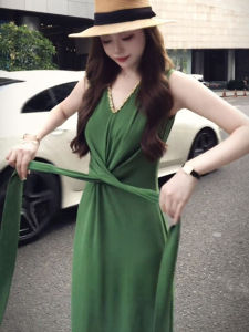 QFN | Slim Fit Summer New Green Dress