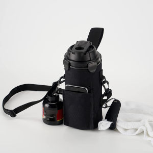 Magnetic Gym Water Bottle Bag Holder Built-in Magnet for Easy Attachment to Metal Surface Magnetic Bottle Sleeve Pouch