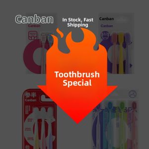 Soft Bristle Wide-Head Toothbrush for Men Women Adults Canban
