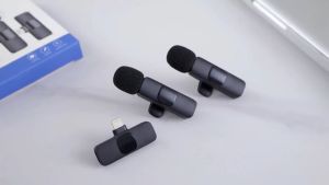 【Pro Mic 】Microphone Nirkabel Lavalier Wireless Mic Tingkat 3 Intelligent Noise Reduction Outdoor Bluetooth Portable Dual Mic Clip On untuk Type-C Microphone Live Vlog Youtube Tiktok