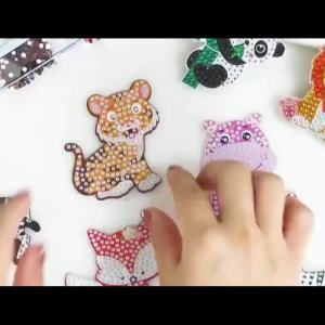 DIY Diamond Painting Keychains per Set - Animal Theme Suitable for Beginners Diamond Set Craft Supplies Exquisite Gifts for