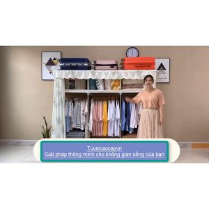 Tủ Vải Metal Khổ 1m11m31m72m1 Khung Thép siêu lớn có bảo hành Tủ Quần Áo Vải Đa Năng