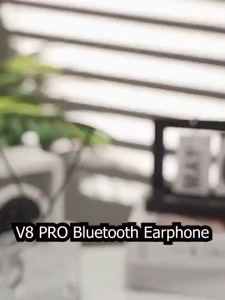 Tai Nghe Bluetooth Màn Hình V8 Pro Tai nghe giảm tiếng ồn màn hình cảm ứng LED Điều Khiển Earbuds