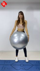 HTD Sport Gym Ball Yoga Alat Olahraga Senam Gym Ball Yoga Ball Purple