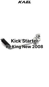 Kick Starter RX King New 2008 Pedal Pijakan Injekan Kik Engkol Slahan Selahan Lever Stater Engkolan
