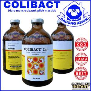 COLIBACT injeksi 100 ml Obat DIARE BATUK PILEK Antibiotik SAPI KAMBING DOMBA BABI ANJING KUCING DLL