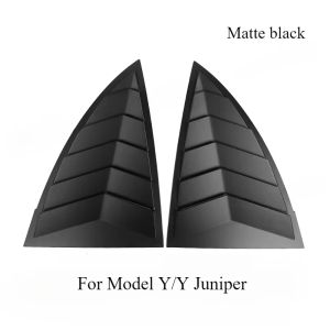 For Tesla Model Y Juniper 2021-2025 ABS Rear Car Window Shutter Cover Louver Side Vent Trim Triangle Modified Car Accessories