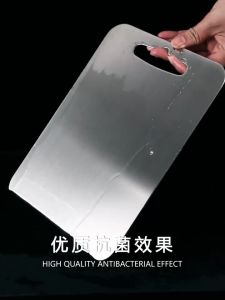 ✅【Local delivery】✅ Stainless Steel Panel and Chopping Board Kitchen Household Thickened Double Sided Cutting Board Block Kneading Dough Board