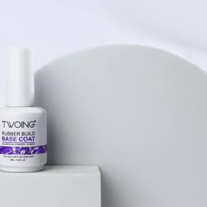 Bộ Sơn Móng Tay TWOING 15ml+15ml Gồm Lớp Nền Cao Su & Lớp Phủ Bóng Không Cần Lau Hiệu Ứng Kim Cương Gel Tạo Khối Sử Dụng Đèn UV/LED Dễ Tẩy Bền Lâu