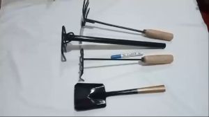 Sekop Garukan Kebun Gagang Pipa Hitam Paket Isi 2 Pcs