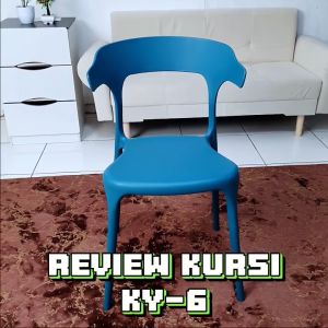 Kursi Plastik KY-6 Kursi Makan Minimalis Kursi Cafe Kursi Santai Kursi Teras Kursi Outdoor Promoo!!