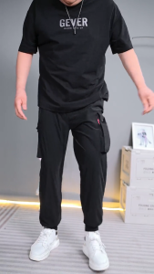 Mens Plus Size Ice Silk Sag Pants (2-8XL) - Premium Loose Baggy Elastic Casual Trousers for Ultimate Comfort
