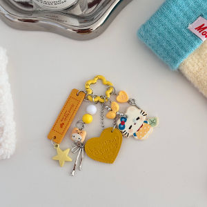 Sanrio | Kawaii INS Sanrio Hello Kitty Phone Tab Keychain Handbag Beaded Charm Anti-lost Phone Case Decor Pendant for Girls Woman Gift