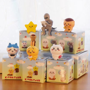 Cartoon Nagano Gika Wow Chiikawa Self-Mocking Bear Wusaachi Eight-Character Cat Sitting Posture Blind Box Small Ornaments Gift