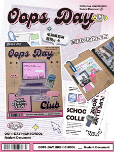 Oopsday Card Binder Four Grid Storage Book Inner Page Mini Truck Album Star-Chasing Storage Loose-Leaf Polaroid Album