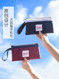 Four-Layer Long Wallet Simple Versatile Cloth Art 2025 New Korean Style Large Capacity Waterproof Key Coin Mobile Phone Bag