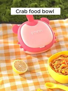 Baby Food Portable Feeding Set 7pcs with Food Scissors and Utensils Large Capacity Multi-functional Layered Feeding Bowl