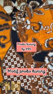Baju Batik Pria Lengan Panjang Probo Kuning Furing Katun Halus Premium Slimfit Berkualitas Nyaman