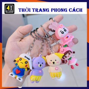 Móc Khóa Hoạt Hình 3D Ngộ Nghĩnh Cao Su Nhiều Hình - Móc Khóa Silicon - Móc khoá nhân vật hoạt hình 3D treo balo túi xách  làm quà tặng siêu đáng yêu