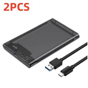 Universal 2.5 Inch External Solid State Drive SSD Enclosure Box for Notebook USB 3.0 Type-C Mechanical SATA Mobile Hard Disk