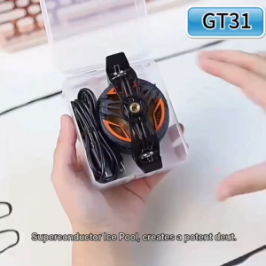 Phone cooler for gaming portable mobile phone radiator cooling fan suitable for 4 inch to 6.7 inch mobile phone