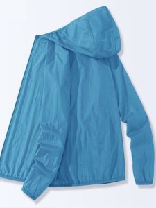Áo Chống Nắng Ice Silk Nam Mùa Hè Siêu Mỏng Thoáng Khí Ngoài Trời Câu Cá Áo Khoác Chống Tia UV Mỏng Nhẹ Thoáng Khí Chống Nắng