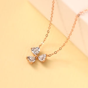Chow Sang Sang 周生生 Daily Luxe Fantasy 18K Rose Gold Diamond Bowtie Necklace 93031N