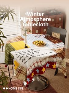 HOUGOUXIANG | Festive Waterproof Oil-Proof Tablecloth