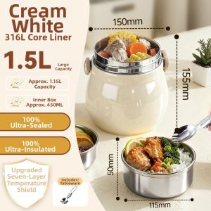 Suncha | Double-layer Long-lasting Insulation Food-grade Large-capacity Lunch Box