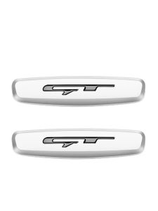 2 Chiếc GT Biểu Tượng Dán Cho Xe KIA Ghế Ô Tô Biểu Tượng Dòng Miếng Dán Cho Xe KIA Carnival Sportage Stinger Rio Ceed Optima K5 K3