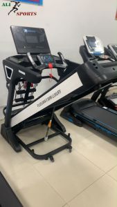 Máy chạy bộ tại nhà Fujisuma FJ-898 máy chạy bộ gấp gọn có nâng dốc tự động loa nghe nhạc và kém máy rung giảm mỡ bụng