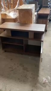 Kệ tivi gia đình nhỏ gọn gỗ mdf chống trầy - kệ tivi phòng khách nhỏ ngang 1m màu nâu đẹp sang trọng