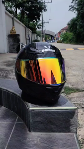 (เซ็ทคุ้ม 3 ต่อ) บลูทูธ+ชิลด์ปรอท หมวกกันน็อคเปิดคาง SOMAN HELMETS F2 แว่นด้านใน 2 ชั้น