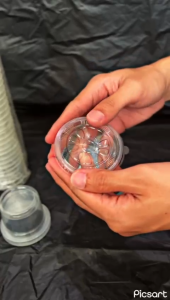 Termurah Dan Berkualitas Cup Sambal/Cup Saos/Cup Jely Plastik/Gelas Plastik Kecil/Cup Kecil Starindo 130Ml +Tutup Isi 50 Pcs Food Save