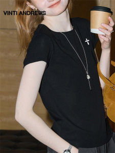 Basic Round Neck Short Sleeve Fashion T-Shirt