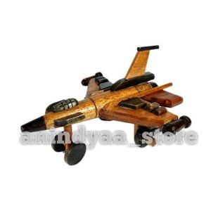 miniatur pesawat f16 kayu souvenir pajangan