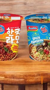 Indomie Pop Mie 74gr Fried Noodle Fiery Chickin Soup Noodle Spicy Ramyeon Mie Instan Goreng Mie Instan Kuah