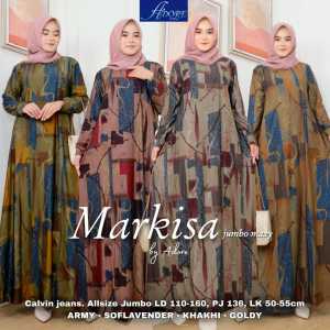 GAMIS CALVIN JEANS JUMBO LD 110-140 XXL XXXL XXXXL FSHION MUSLIM WANITA MARKISA JUMBO MAXY HAWA DRESS