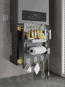 BEIQIVI | Magnetic Door Cover Storage Rack for Hiding Pipes and Water Heaters