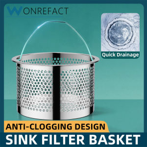 Kitchen Anti-Clogging Mesh Filter Sink Filter Basket Embedded Filter Basket With Handle Small Hole Design