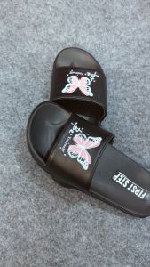 FIRST STEP - Sandal Wanita Motif Kupu-Kupu Kekinian Bahan Karet EVA Ringan Empuk Anti Slip