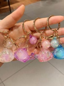 Cute Cartoon Dolphin Pendant Car Keychain Creative Bag Accessory Stainless Steel Gift for Women