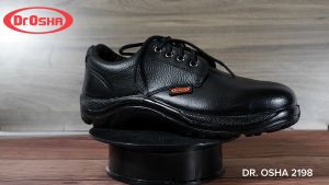 Sepatu Safety Pria Boot Ujung Besi Proyek DR.OSHA 2198 HITAM
